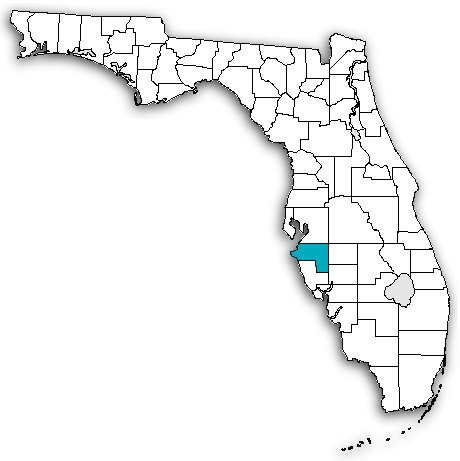 Manatee County on map