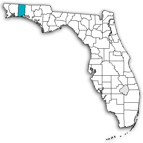 Okaloosa County on map