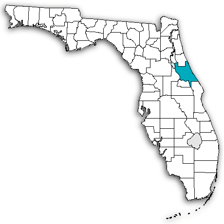 Volusia County on map