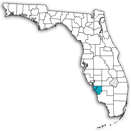 Lee County on map