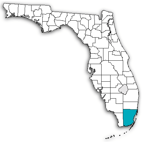 Miami-Dade County on map