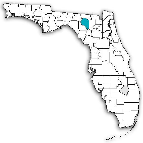 Suwannee County on map